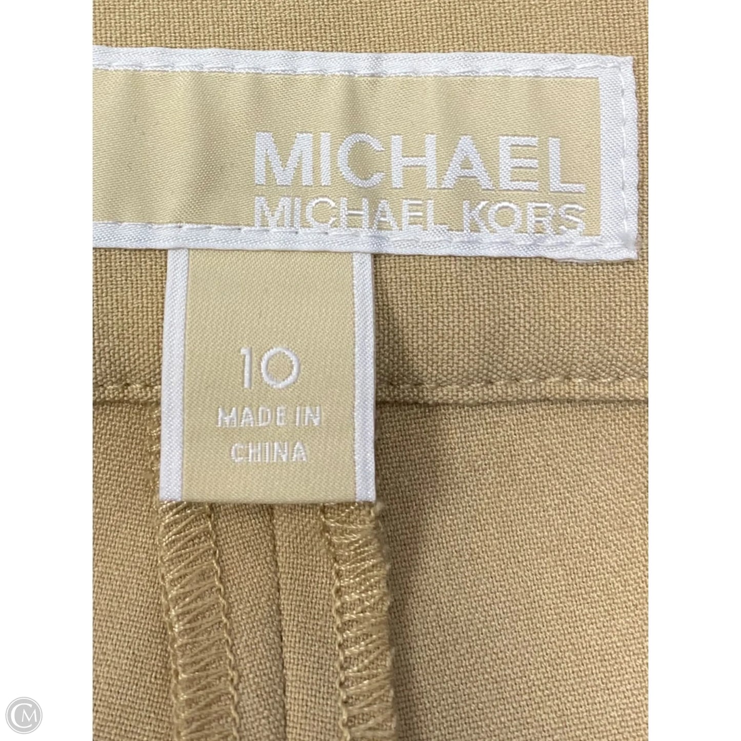 Pants Designer By Michael Kors In Tan, Size: 10