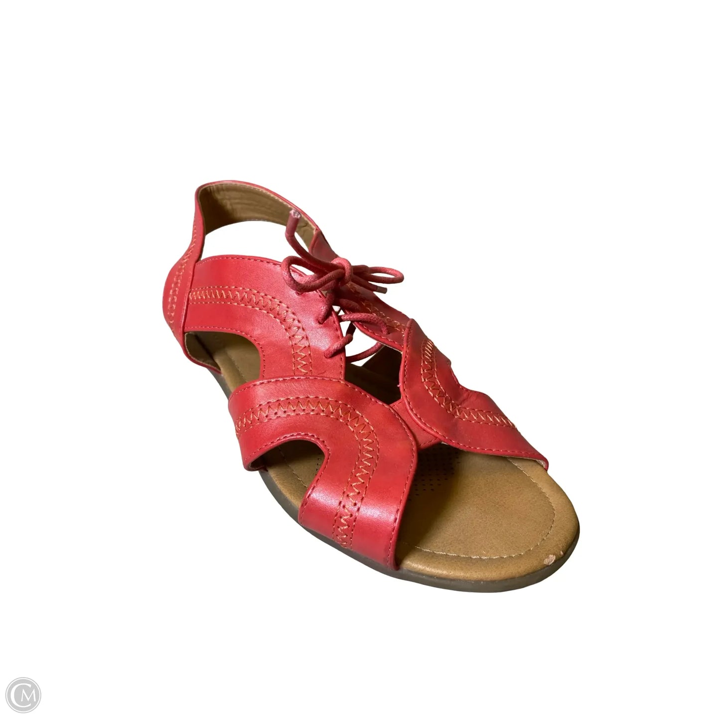 Sandals Flats By Comfortview In Pink, Size: 9W