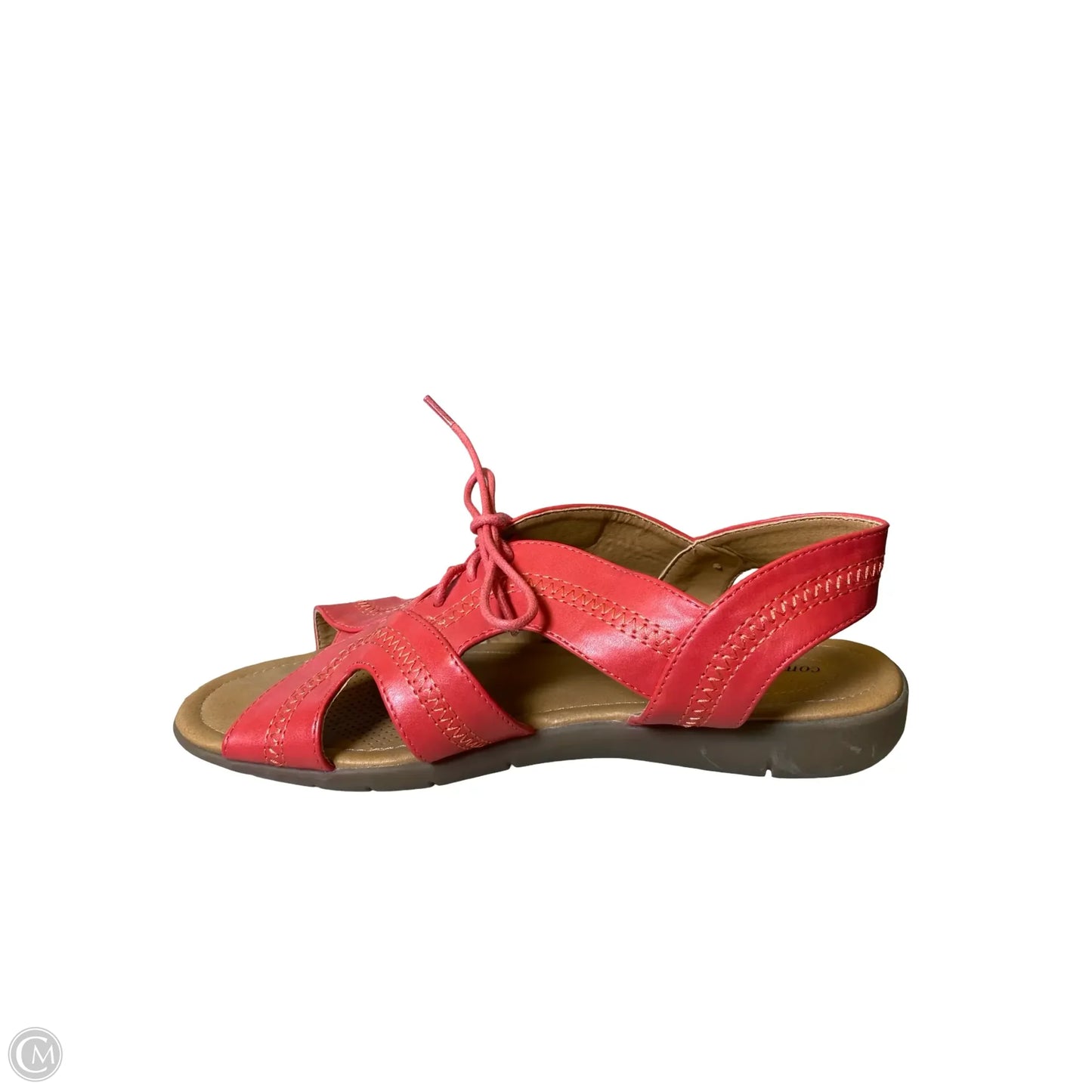 Sandals Flats By Comfortview In Pink, Size: 9W