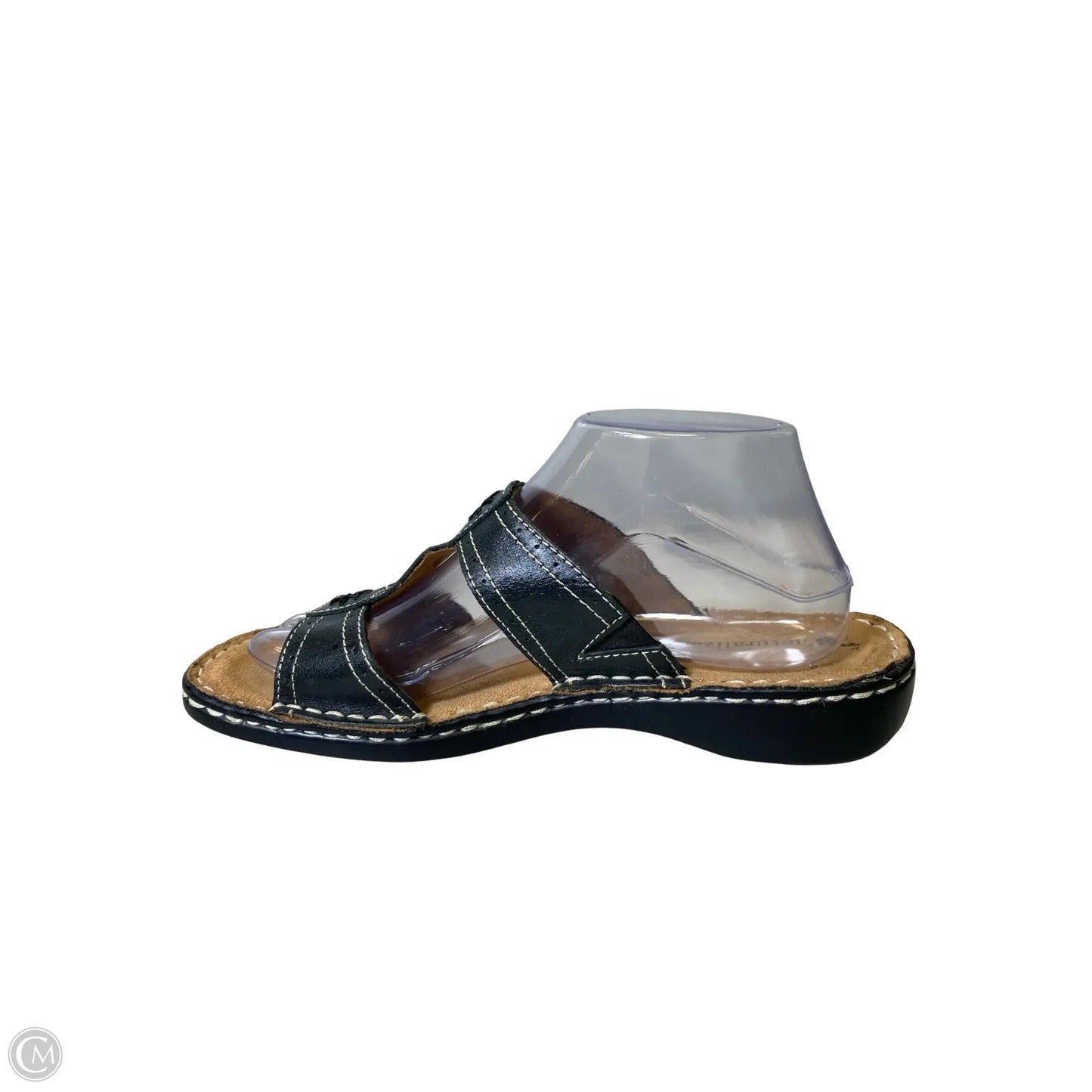 Sandals Flats By Clothes Mentor In Black, Size: 9