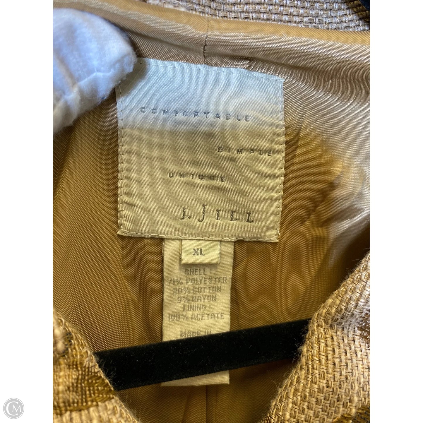 Jacket Moto By J. Jill In Multi-colored, Size: Xl