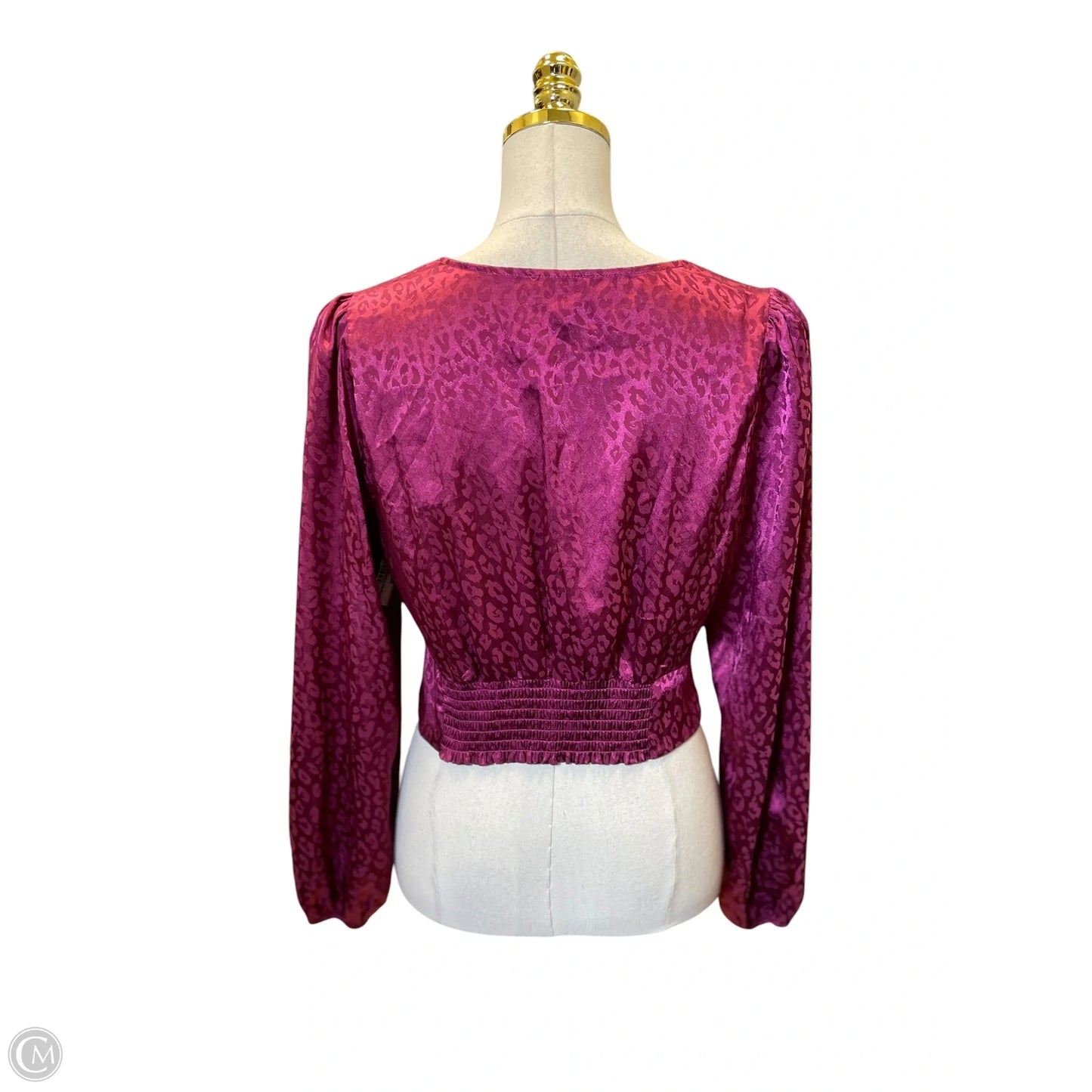 Top Long Sleeve By Milk & Honey In Purple, Size: L