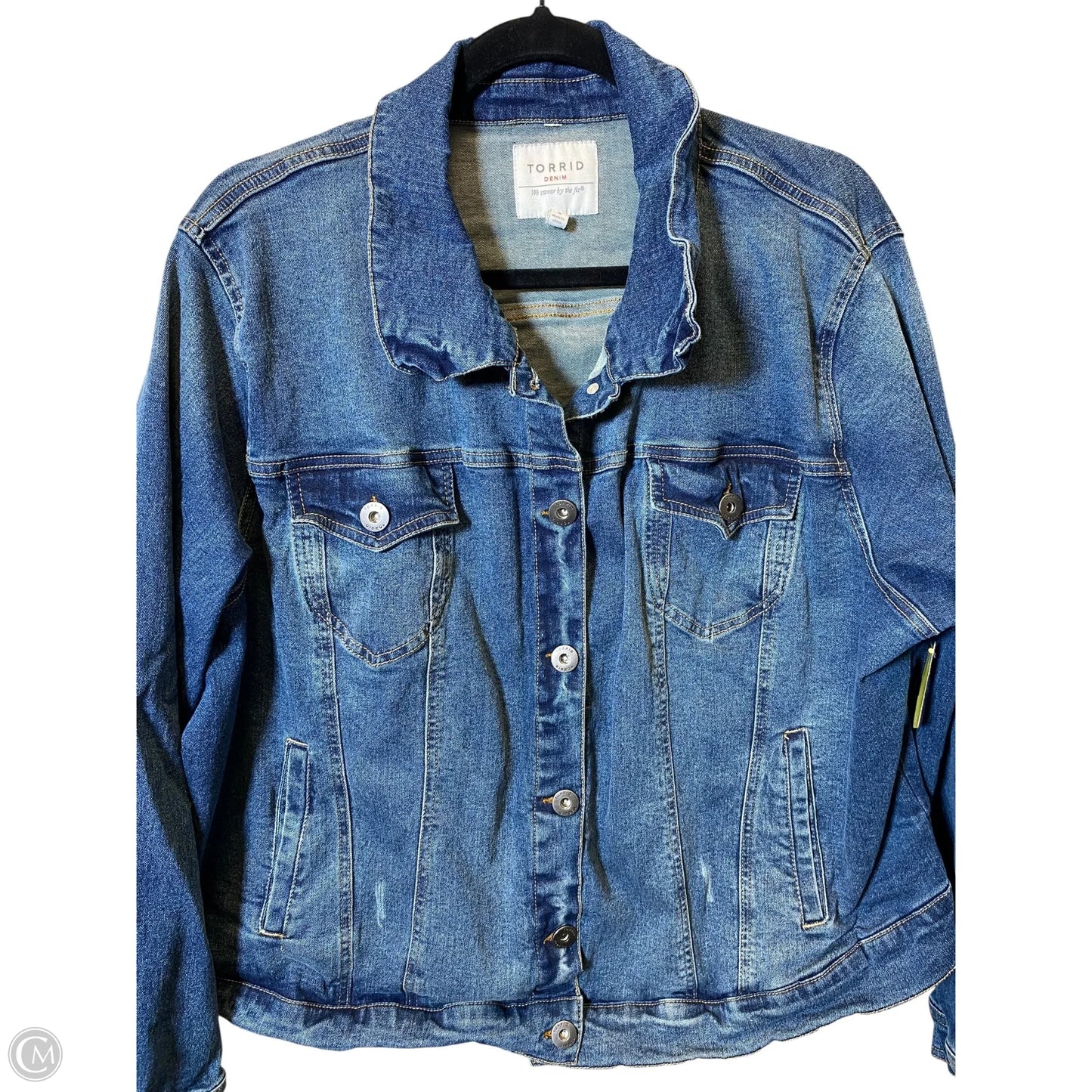 Jacket Denim By Torrid In Blue Denim, Size: 3x