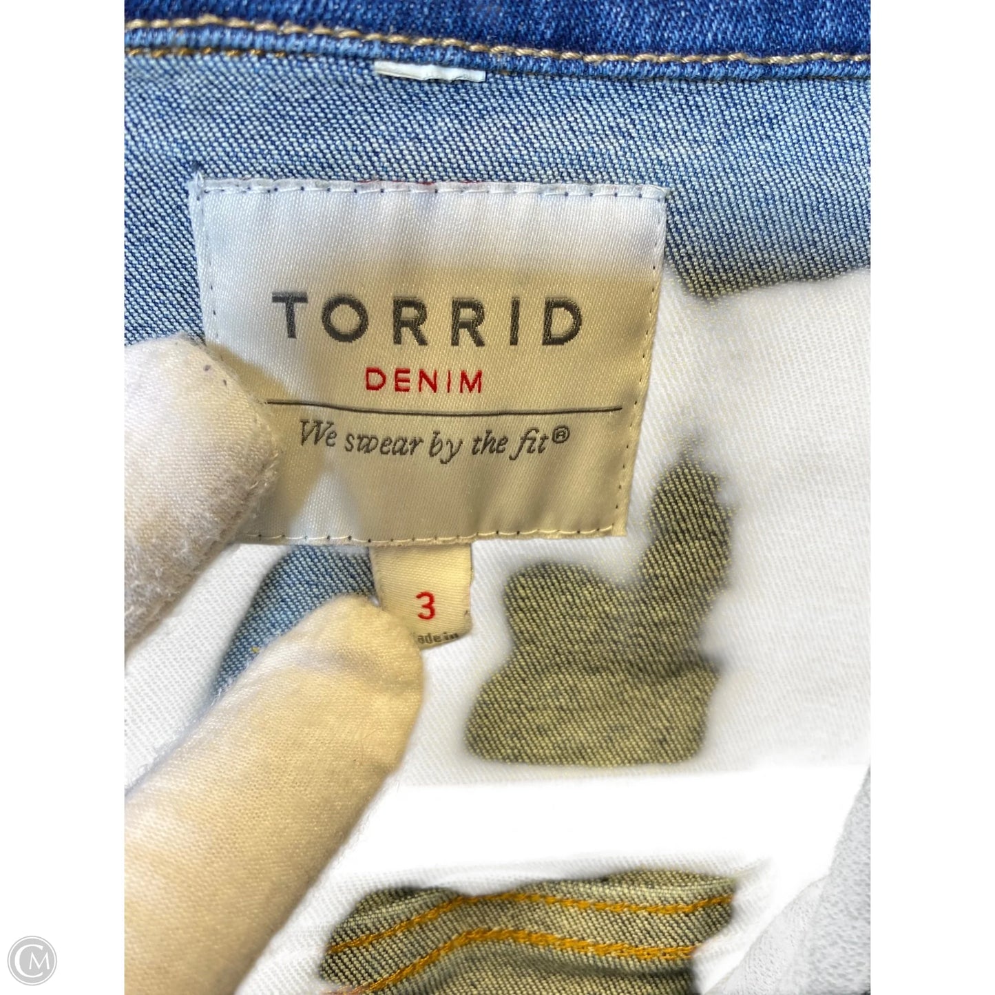 Jacket Denim By Torrid In Blue Denim, Size: 3x