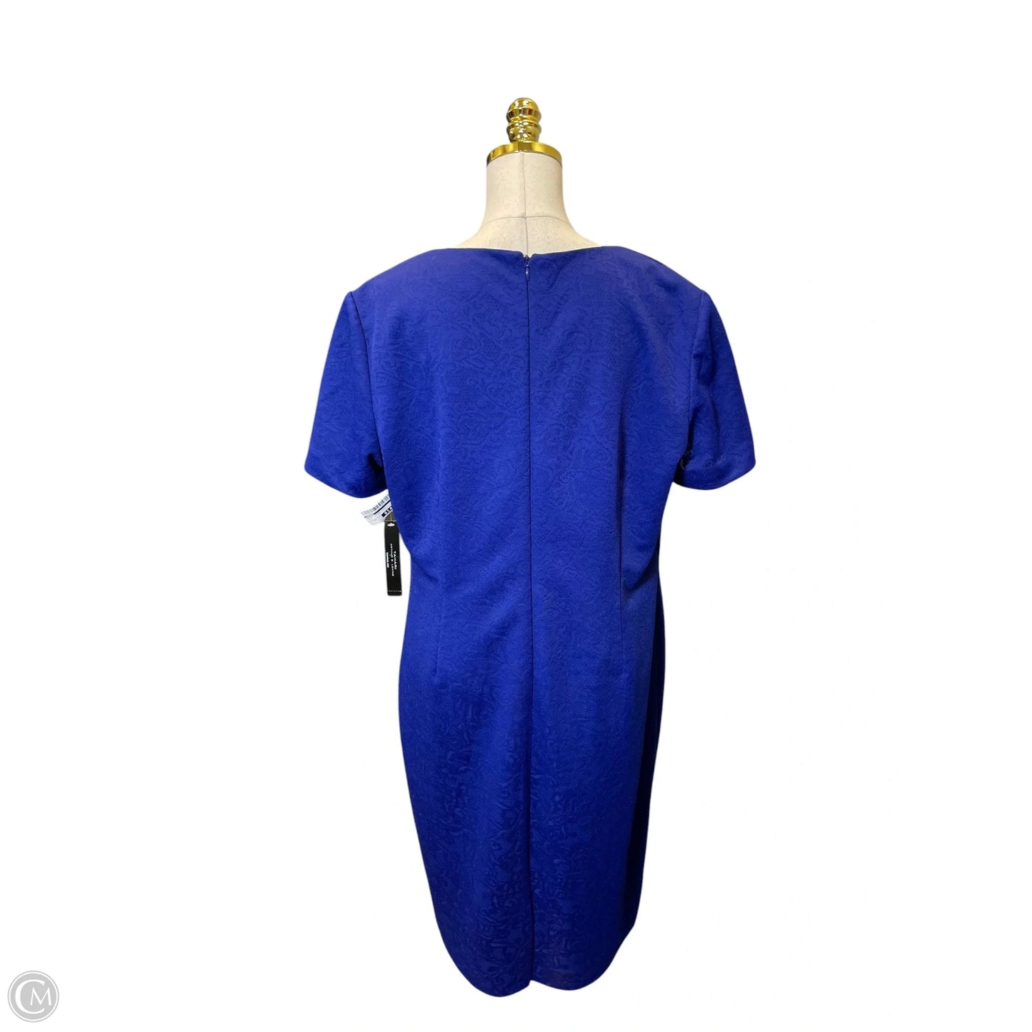 Dress Casual Midi By Tahari In Blue, Size: 14