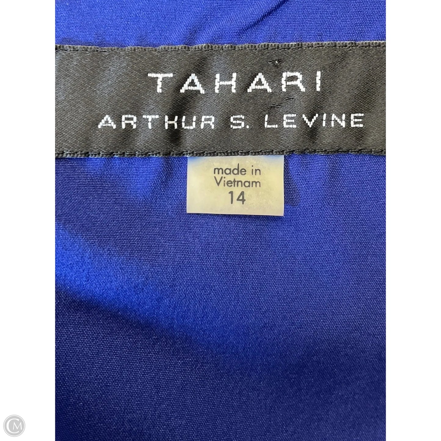 Dress Casual Midi By Tahari In Blue, Size: 14