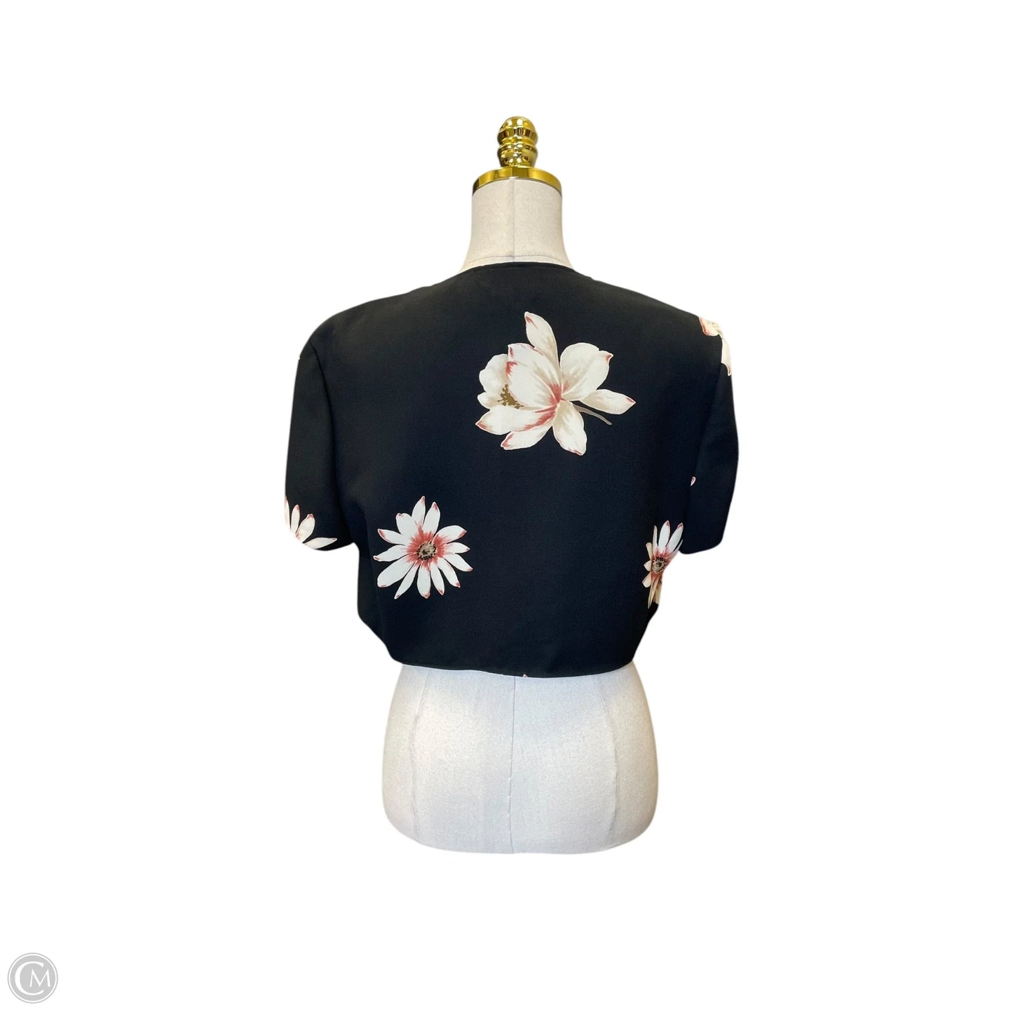 Cardigan By Sl Fashions In Floral Print, Size: 14
