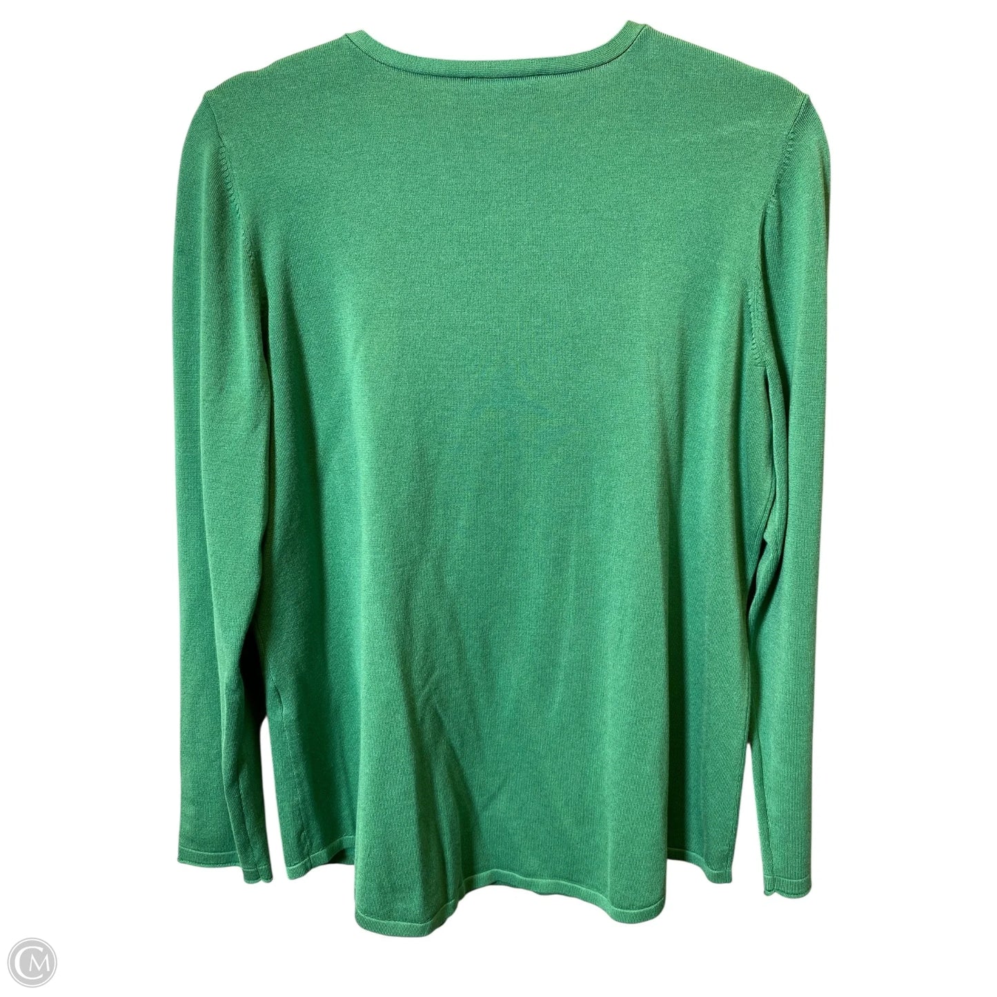 Top Long Sleeve By Chicos In Green, Size: L