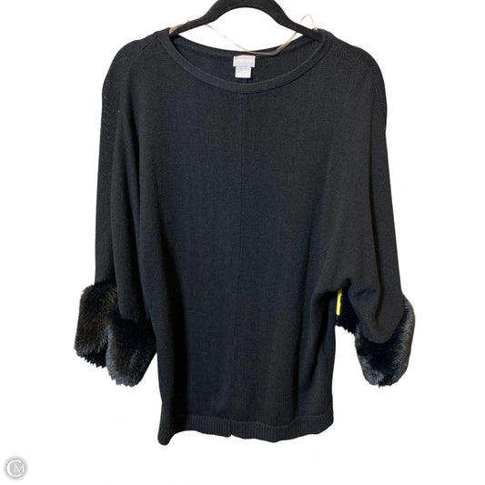Sweater By Chicos In Black, Size: M