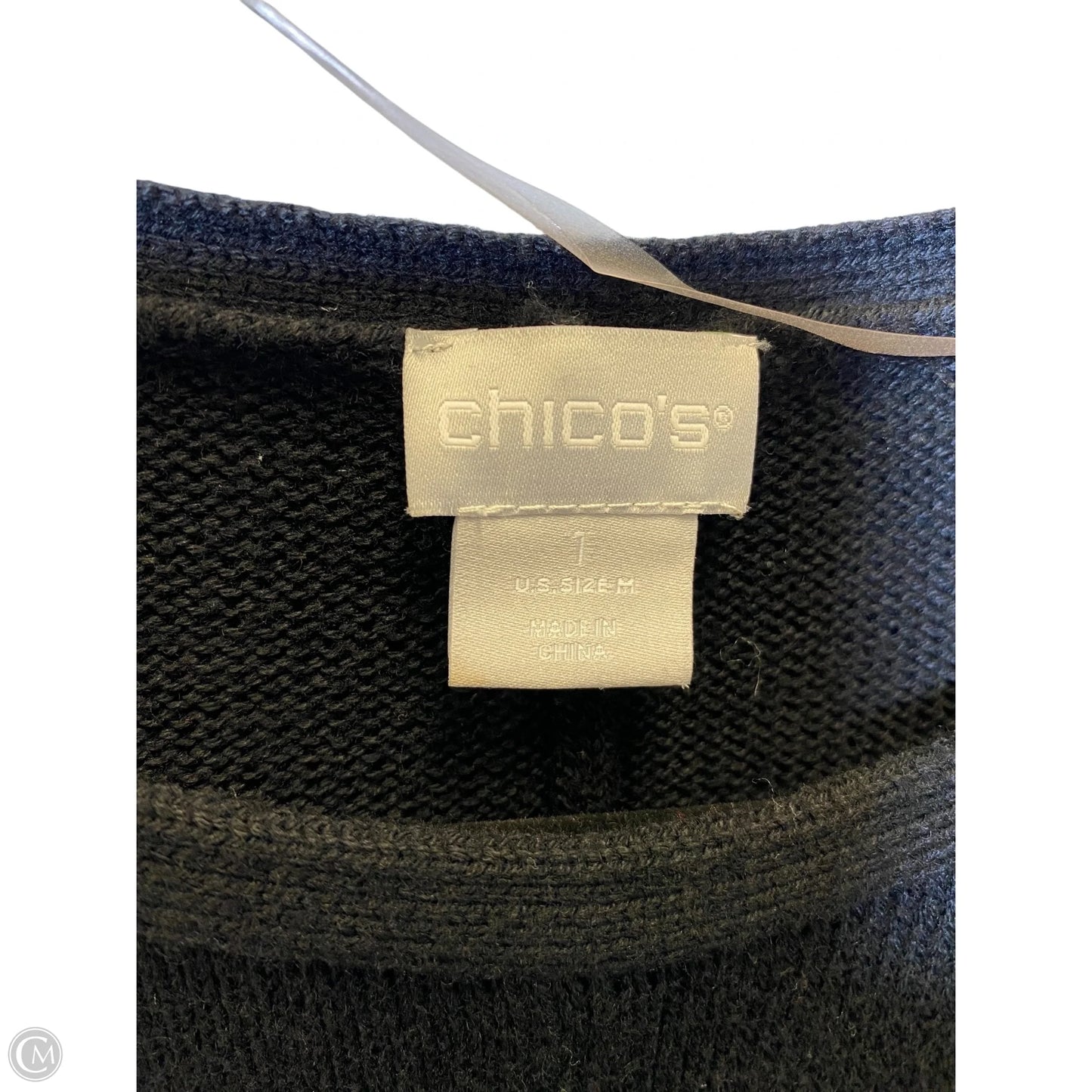 Sweater By Chicos In Black, Size: M