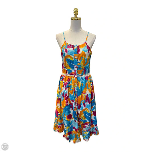Dress Casual Midi By Clothes Mentor In Multi-colored, Size: M