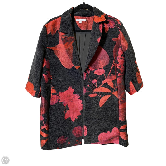 Jacket Other By Chicos In Black & Red, Size: 14