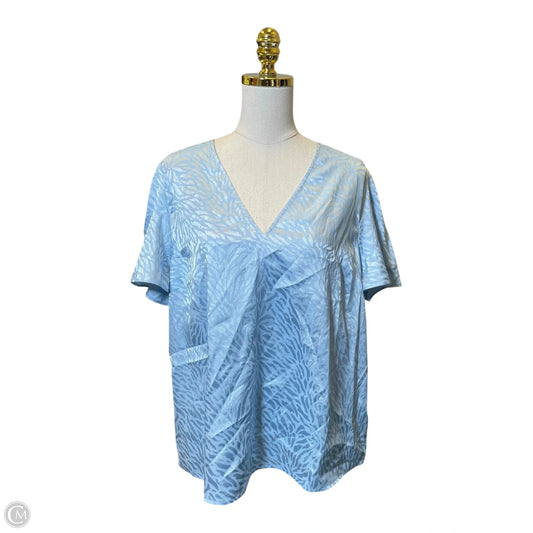 Top Short Sleeve Designer By Michael Kors In Blue, Size: Xl