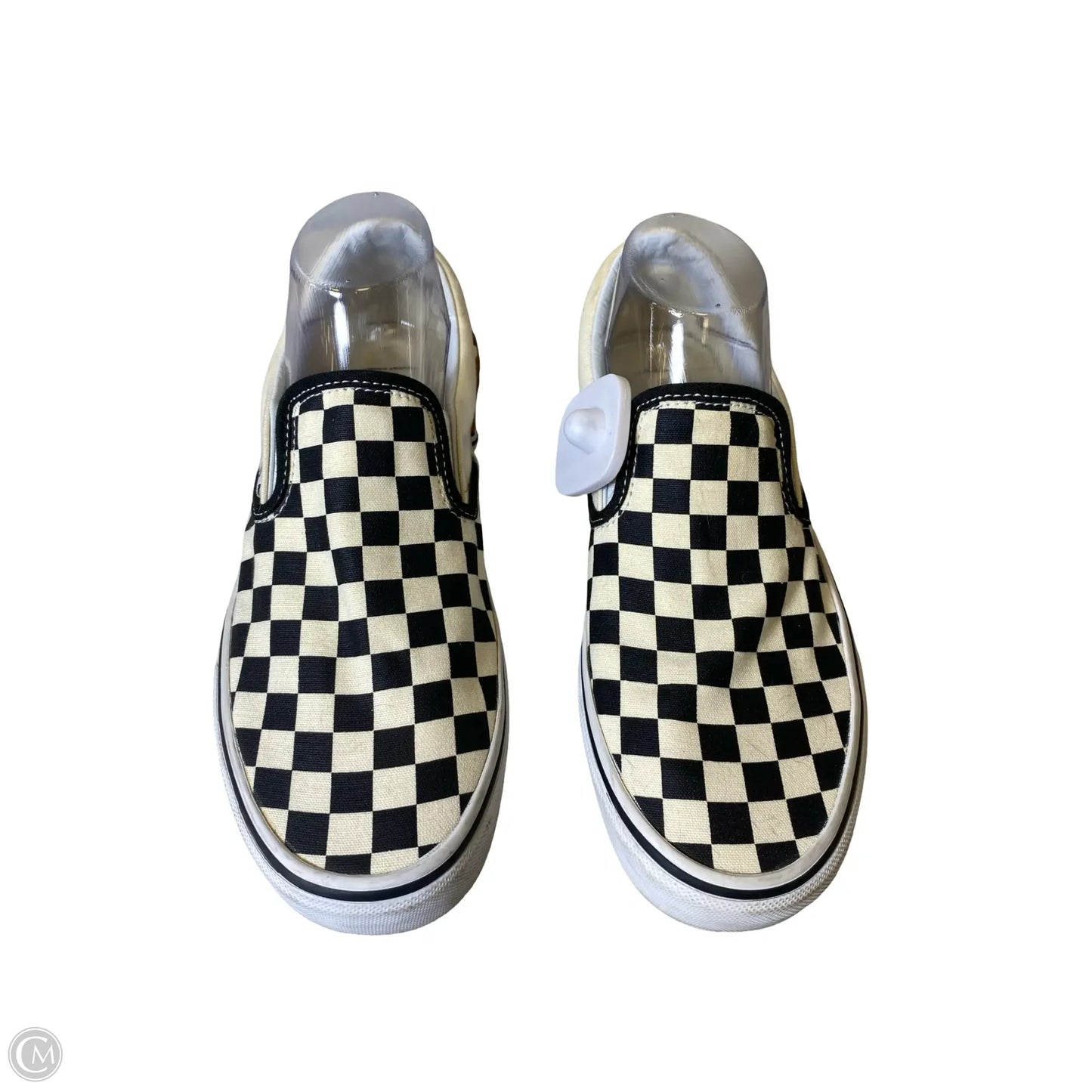 Shoes Flats By Vans In Checkered Pattern, Size: 9