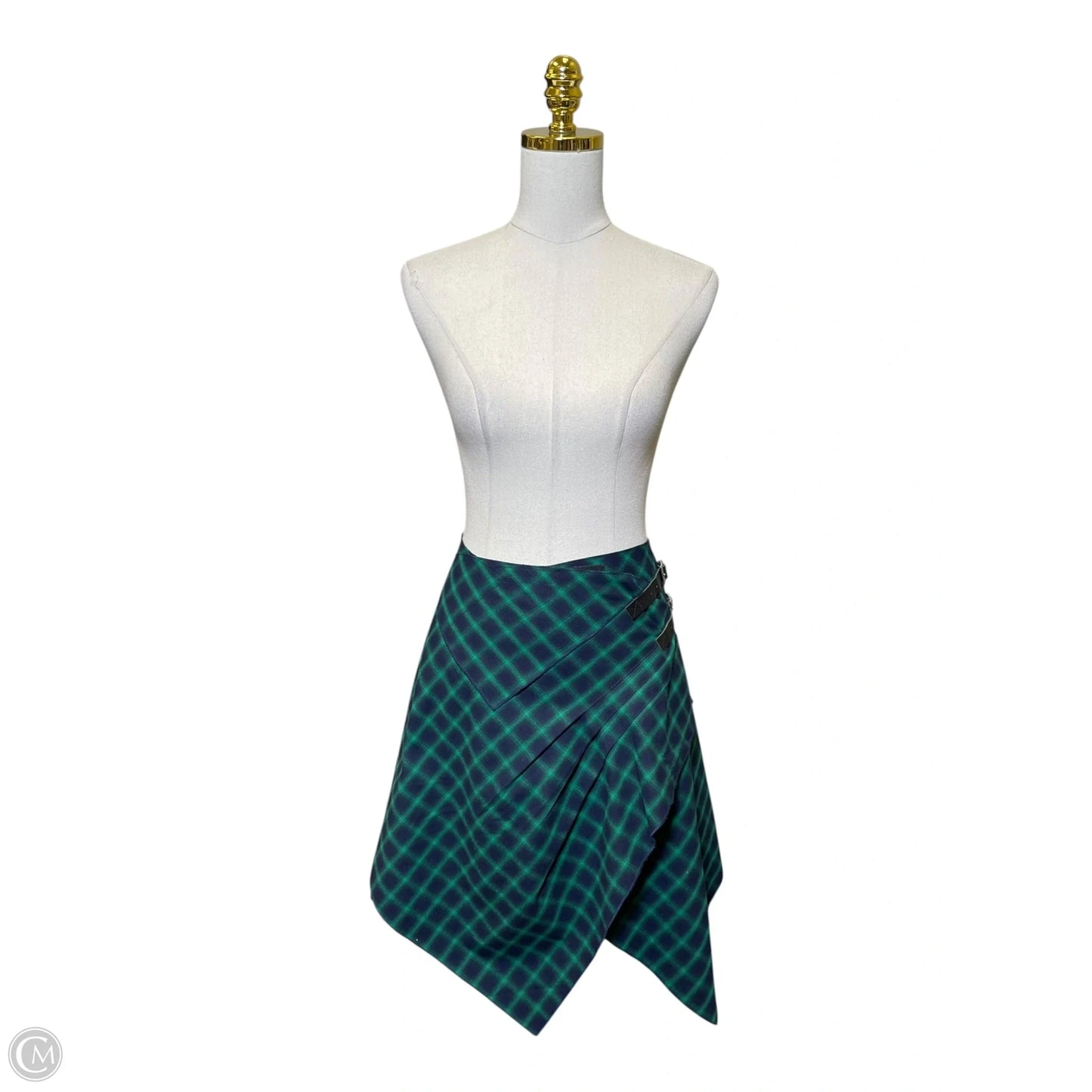 Skirt Midi By Clothes Mentor In Plaid Pattern, Size: Xs