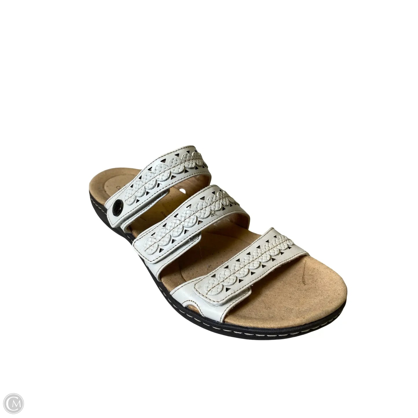 Sandals Flats By Clarks In Cream, Size: 9.5