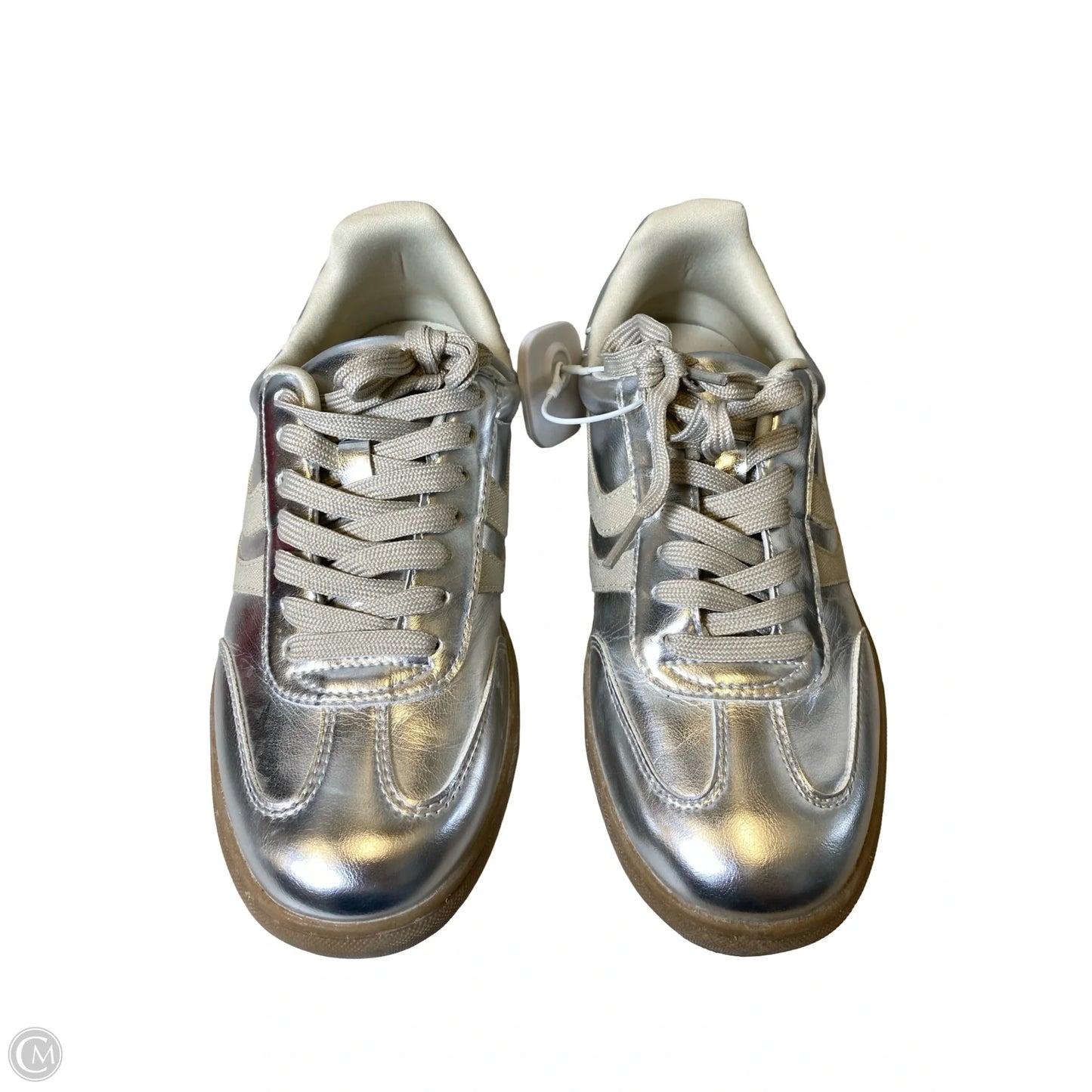 Shoes Sneakers By Torrid In Silver, Size: 8.5