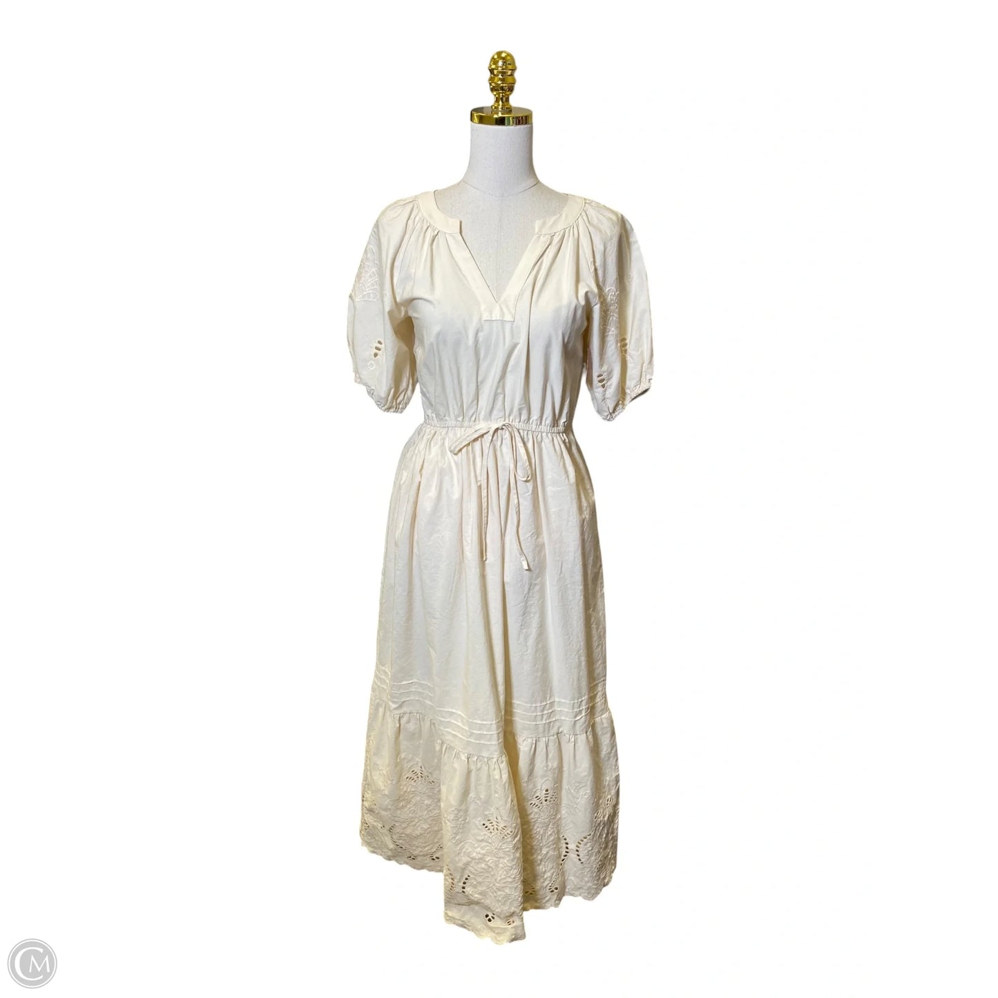 Dress Casual Maxi By Moon River In Cream, Size: M