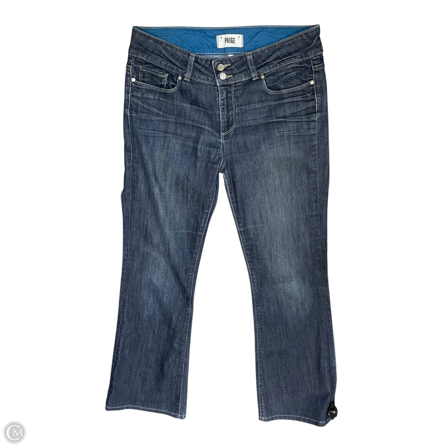 Jeans Boot Cut By Paige In Blue Denim, Size: 12