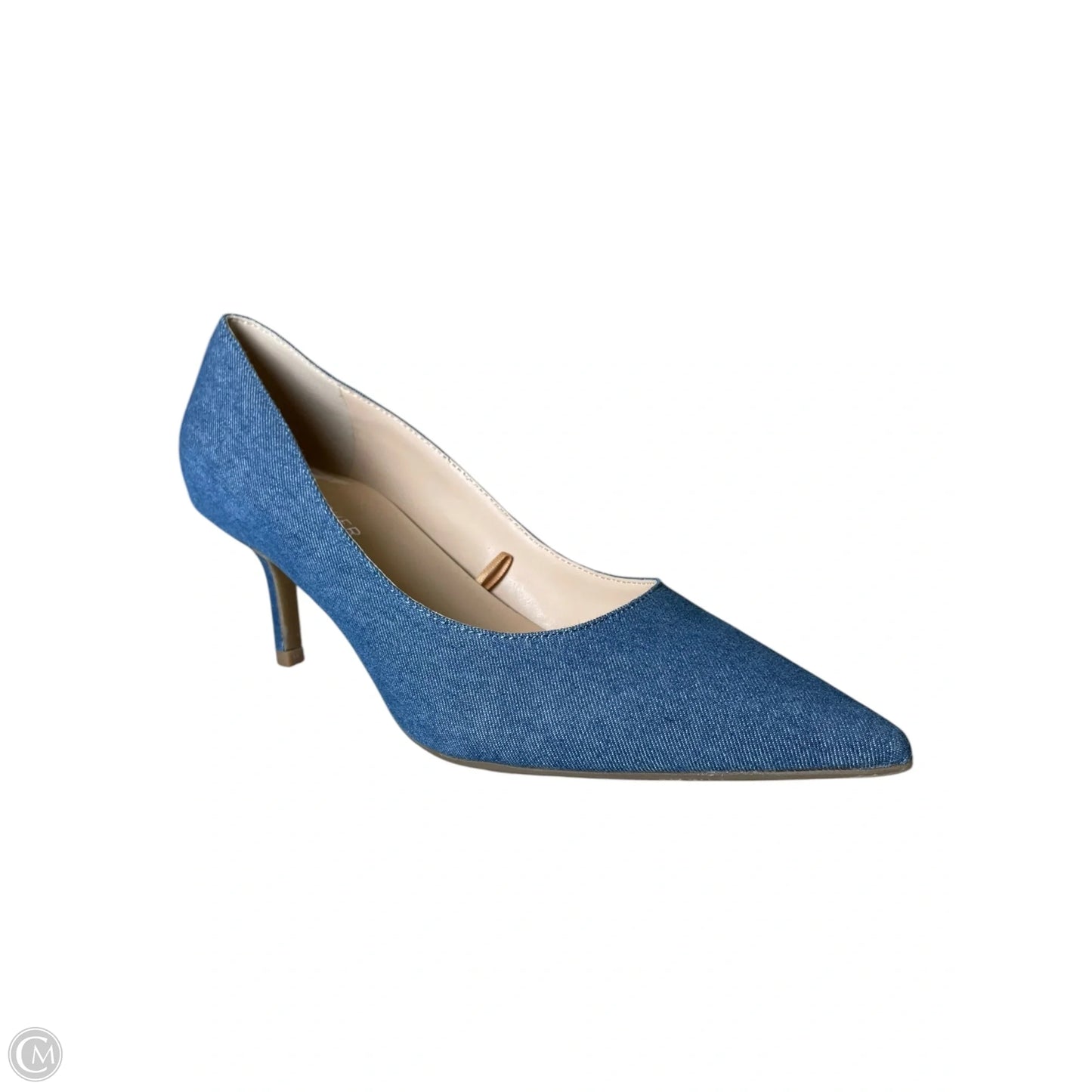 Shoes Heels Stiletto By Marc Fisher In Blue Denim, Size: 6