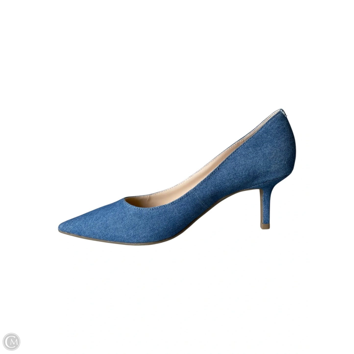 Shoes Heels Stiletto By Marc Fisher In Blue Denim, Size: 6