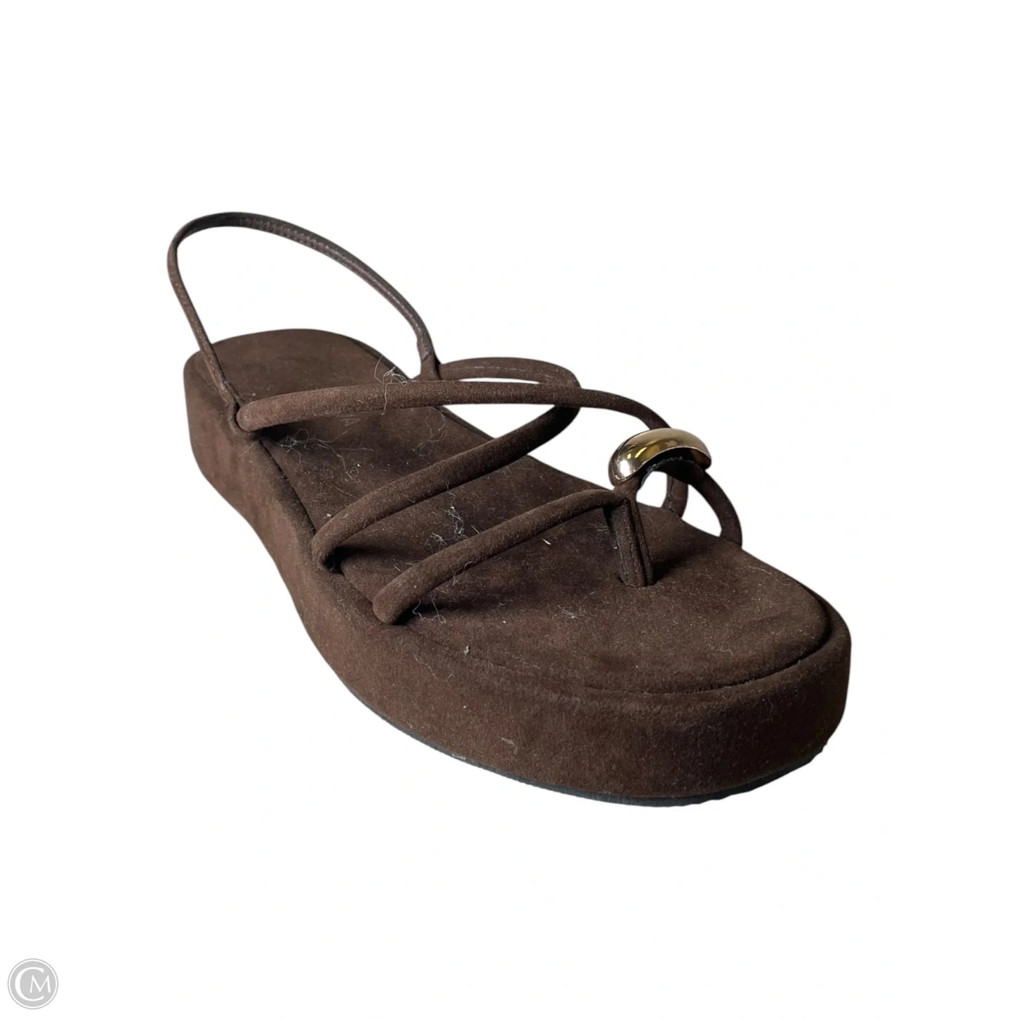 Sandals Flats By Fashion Nova In Brown, Size: 7