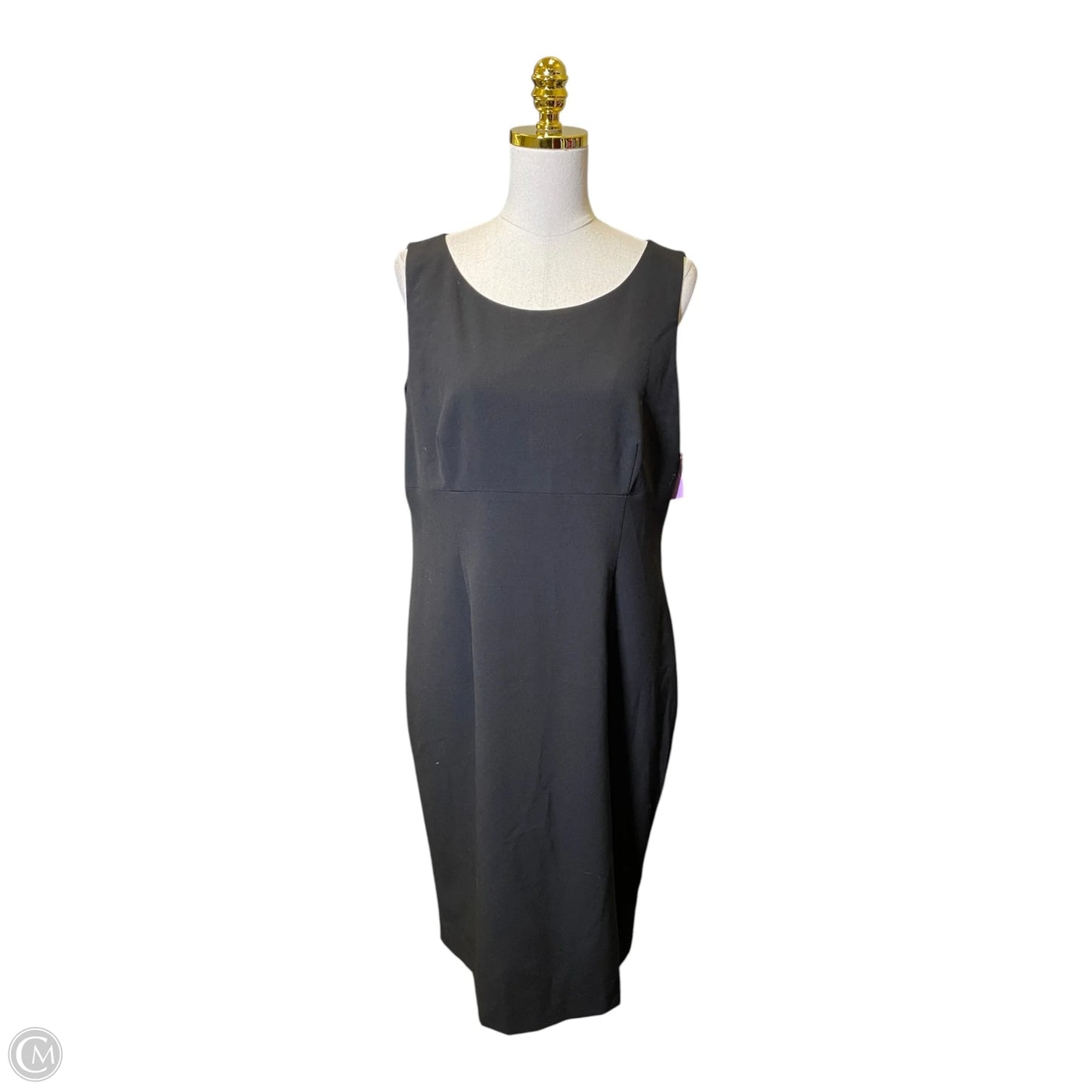 Dress Casual Midi By Le Suit In Black, Size: 14