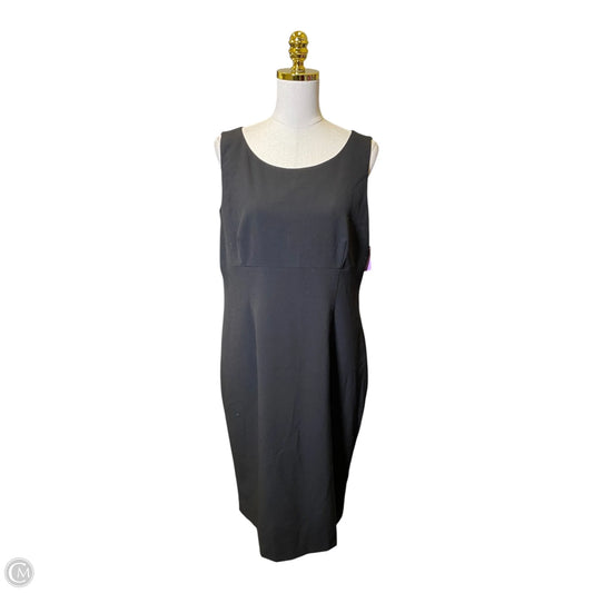 Dress Casual Midi By Le Suit In Black, Size: 14