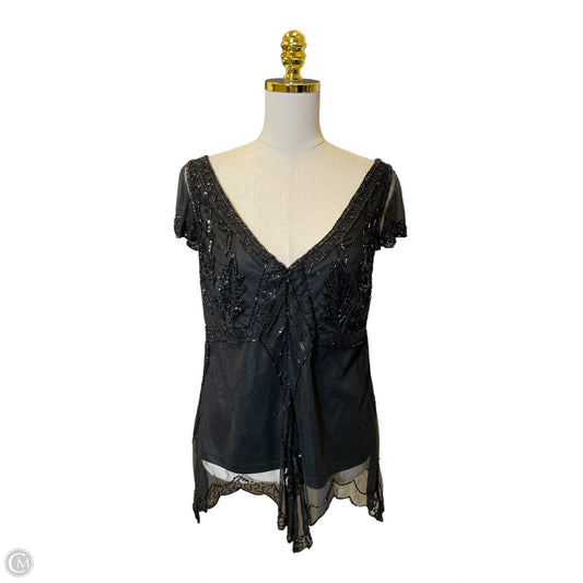 Top Short Sleeve By Clothes Mentor In Black, Size: Xl