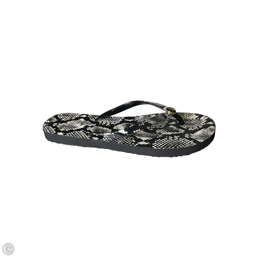 Sandals Designer By Tory Burch In Snakeskin Print, Size: 7