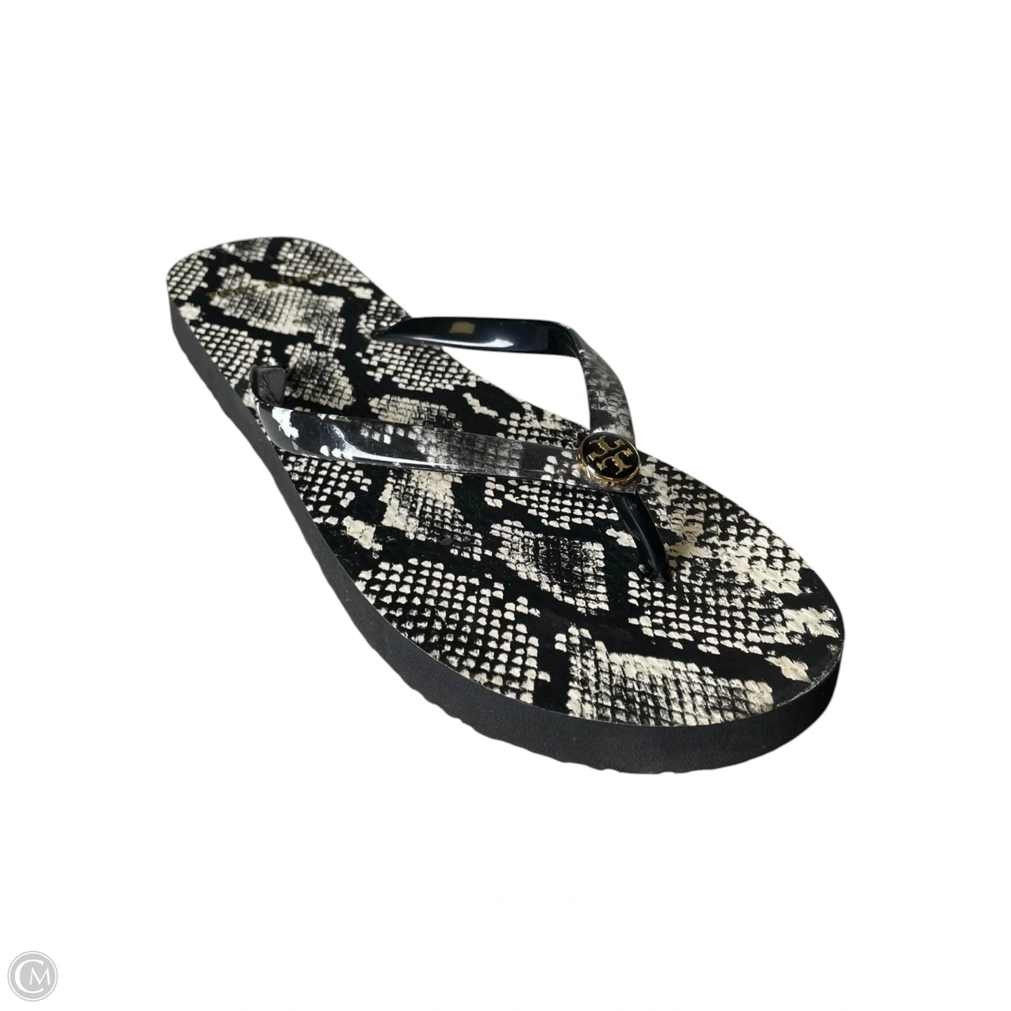 Sandals Designer By Tory Burch In Snakeskin Print, Size: 7