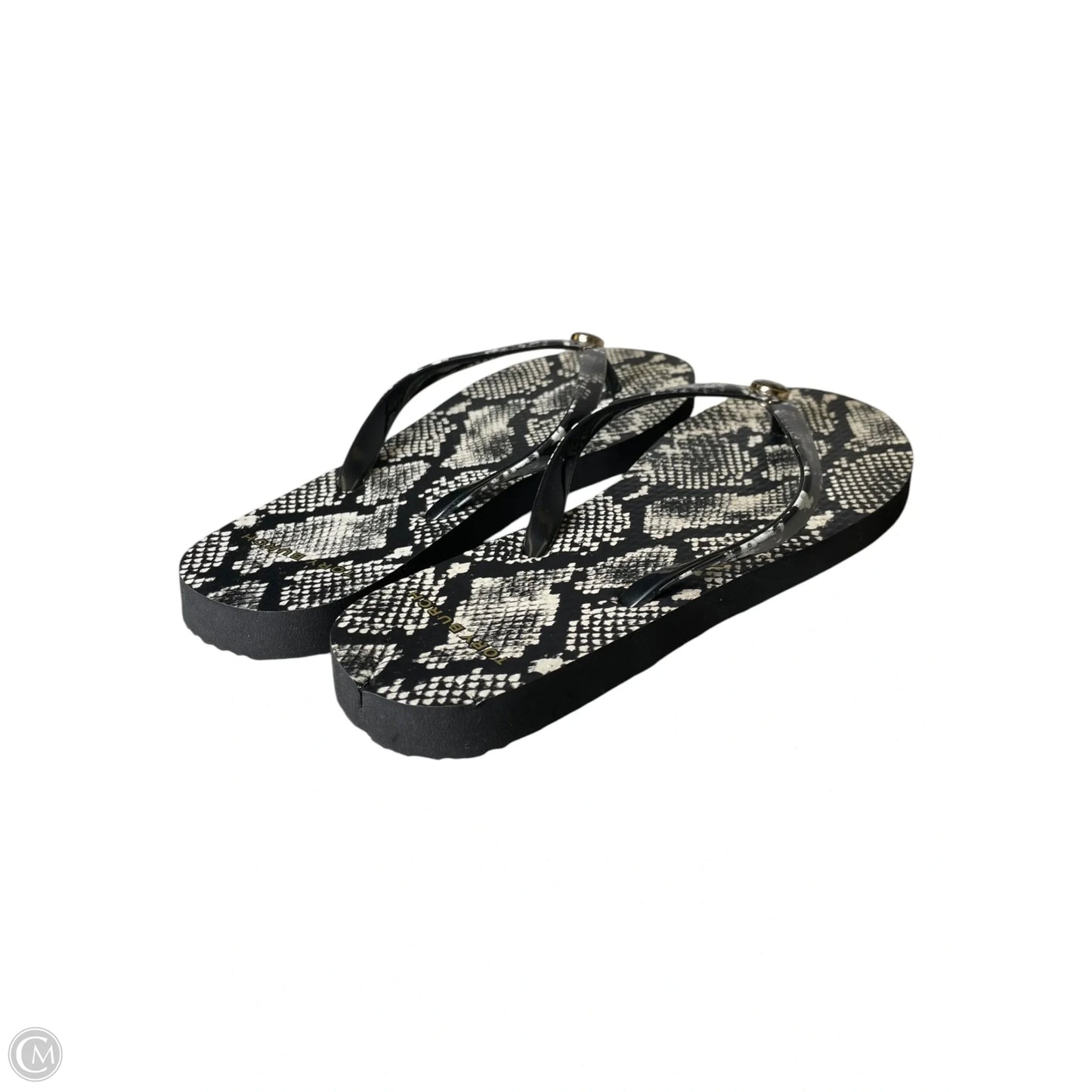 Sandals Designer By Tory Burch In Snakeskin Print, Size: 7