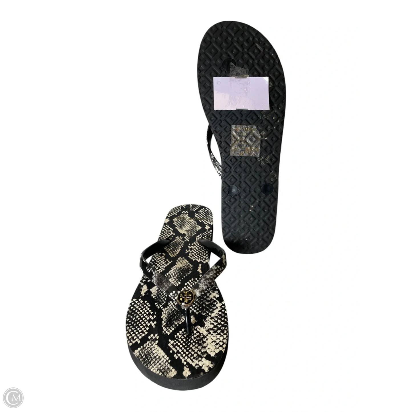 Sandals Designer By Tory Burch In Snakeskin Print, Size: 7