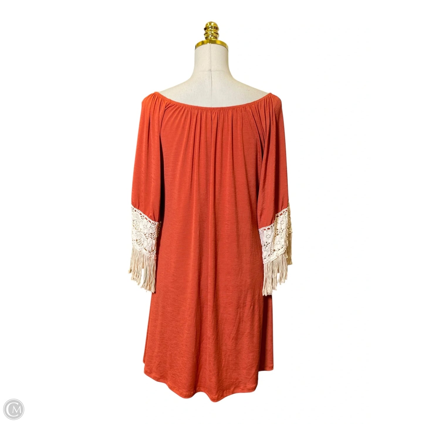 Dress Casual Midi By Clothes Mentor In Orange, Size: M