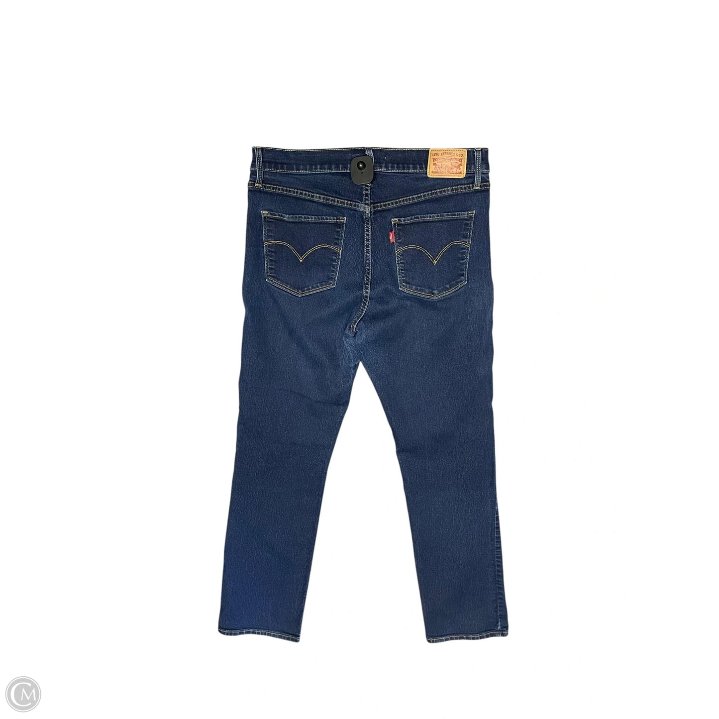Jeans Straight By Levis In Blue Denim, Size: 10