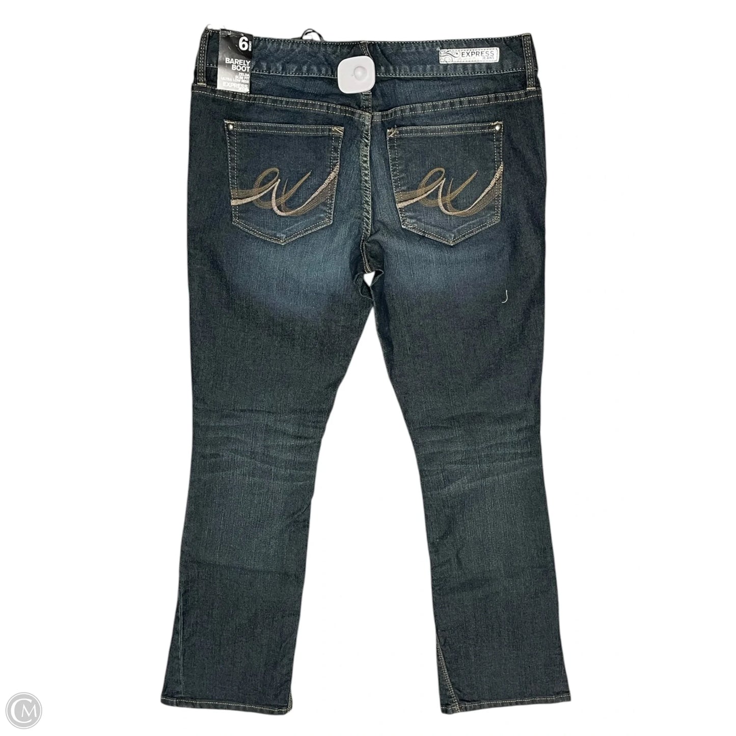 Jeans Boot Cut By Express In Blue Denim, Size: 6
