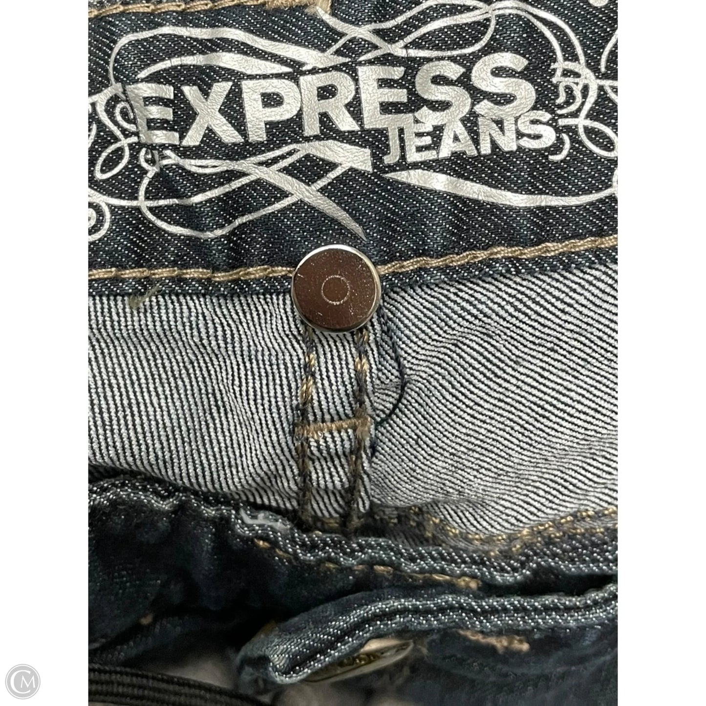 Jeans Boot Cut By Express In Blue Denim, Size: 6