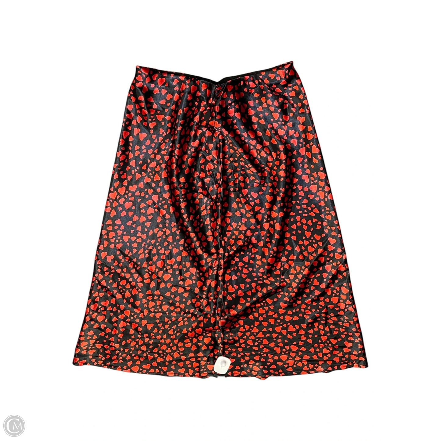Skirt Maxi By Calligraphie In Black & Red, Size: M