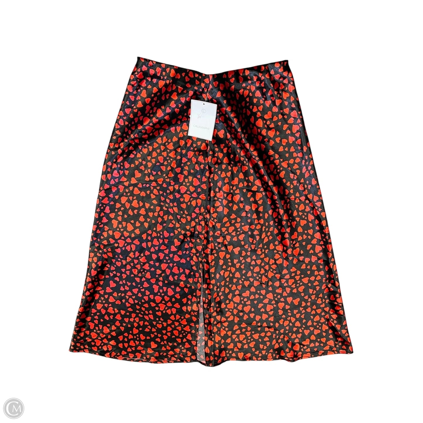 Skirt Maxi By Calligraphie In Black & Red, Size: M