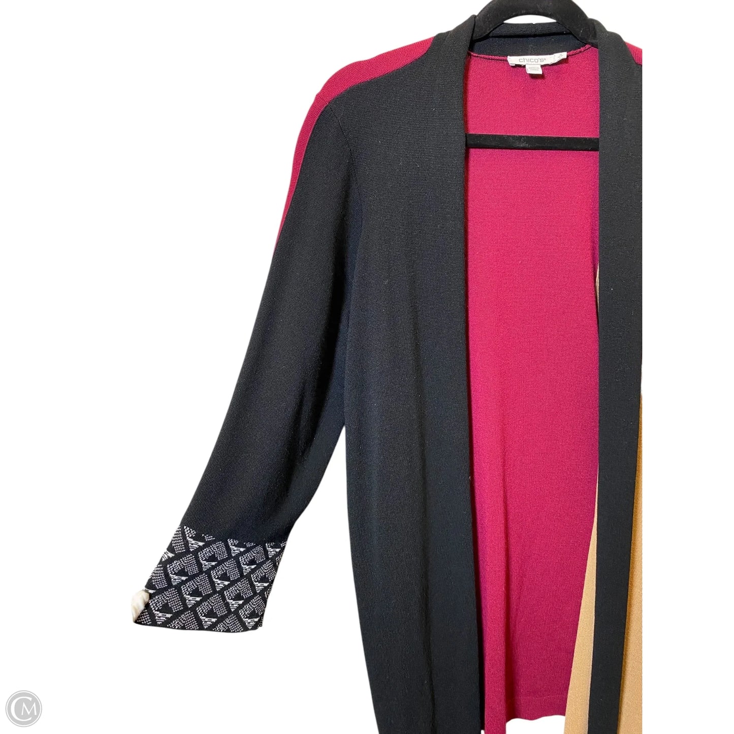 Sweater Cardigan By Chicos In Multi-colored, Size: L