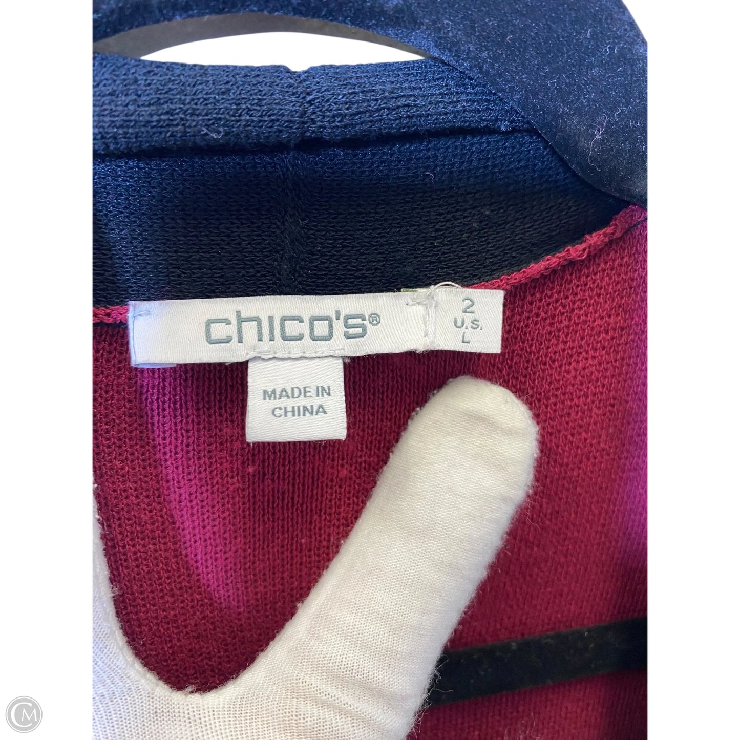 Sweater Cardigan By Chicos In Multi-colored, Size: L