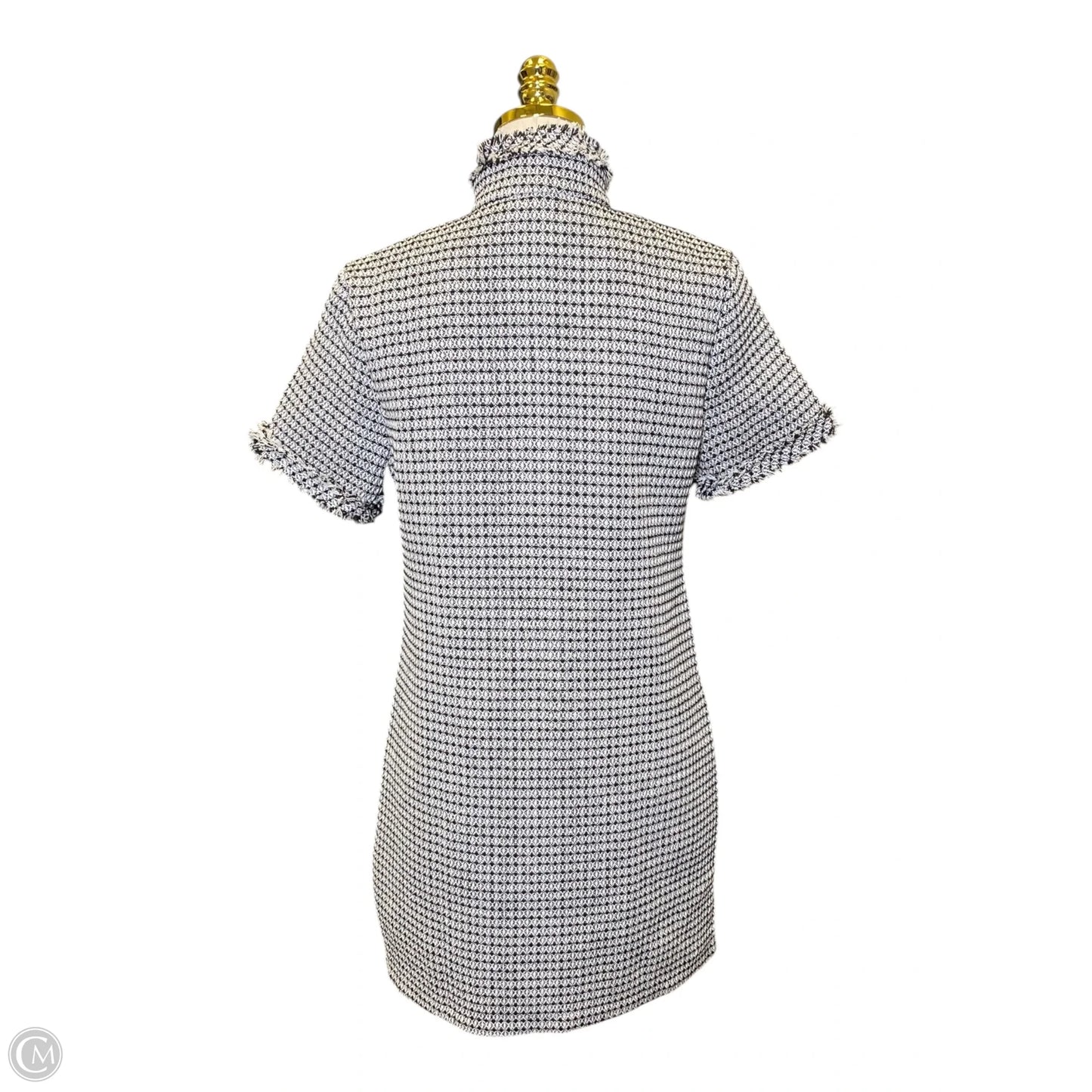 Dress Casual Midi By Clothes Mentor In Black & White, Size: S