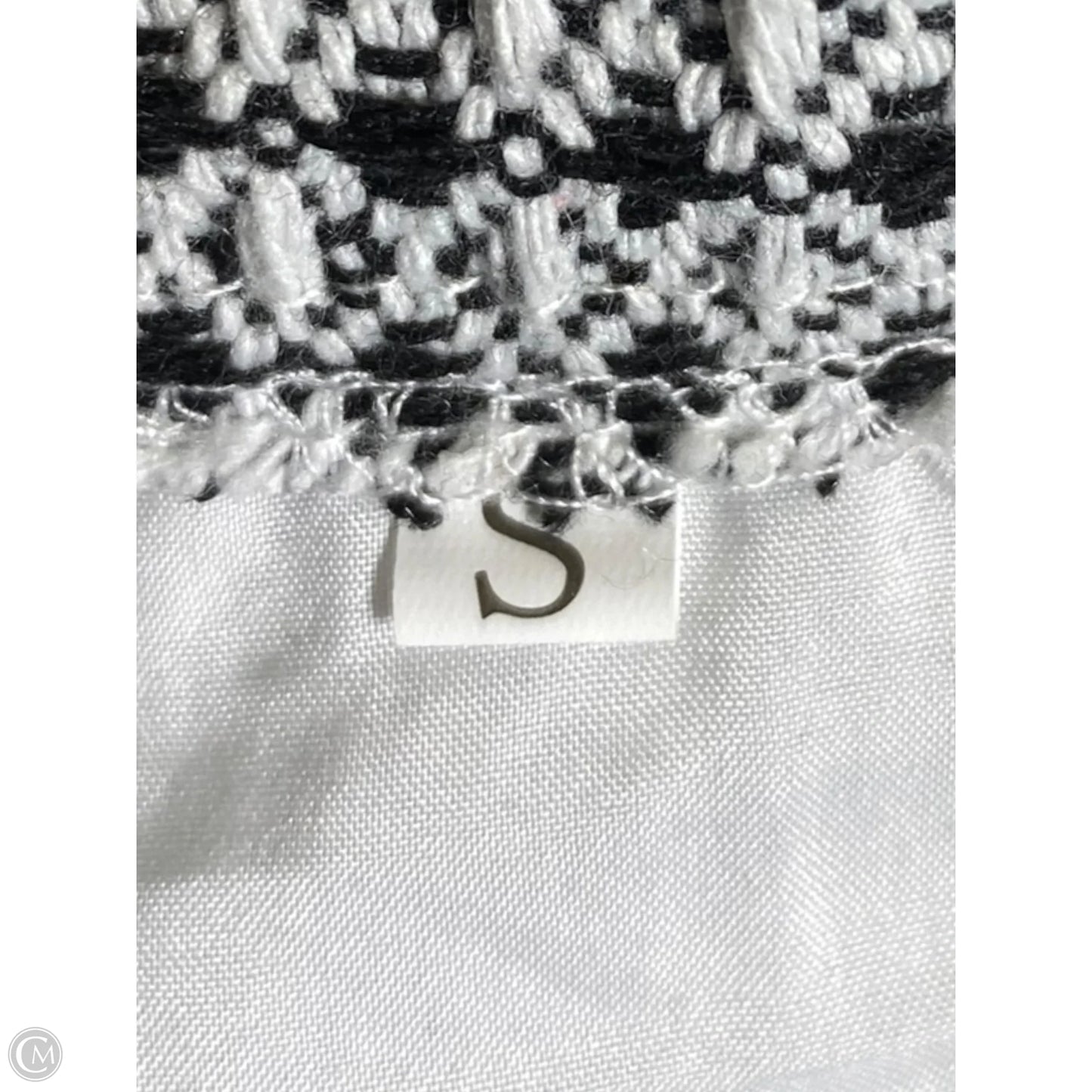 Dress Casual Midi By Clothes Mentor In Black & White, Size: S