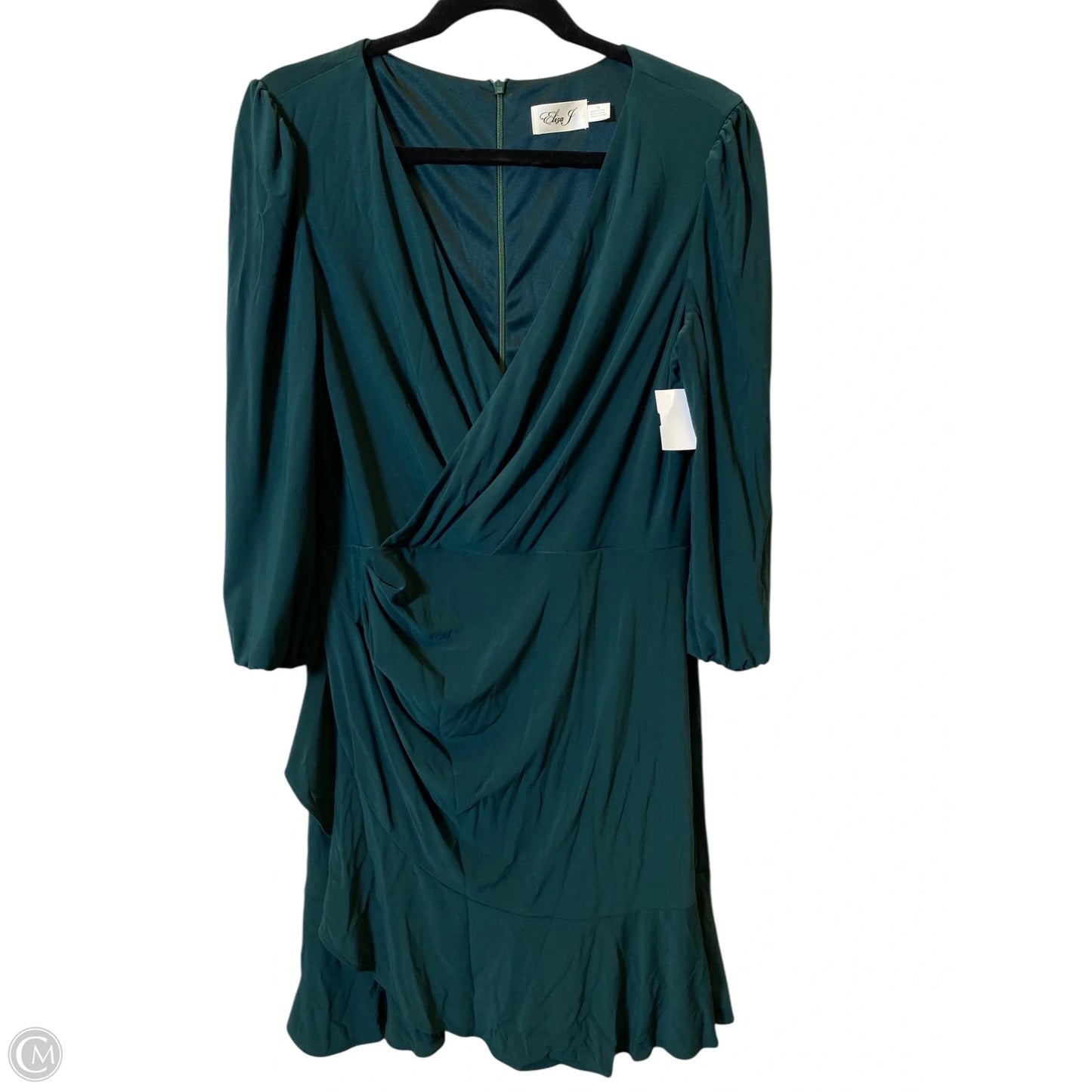 Dress Casual Midi By Eliza J In Green, Size: 14
