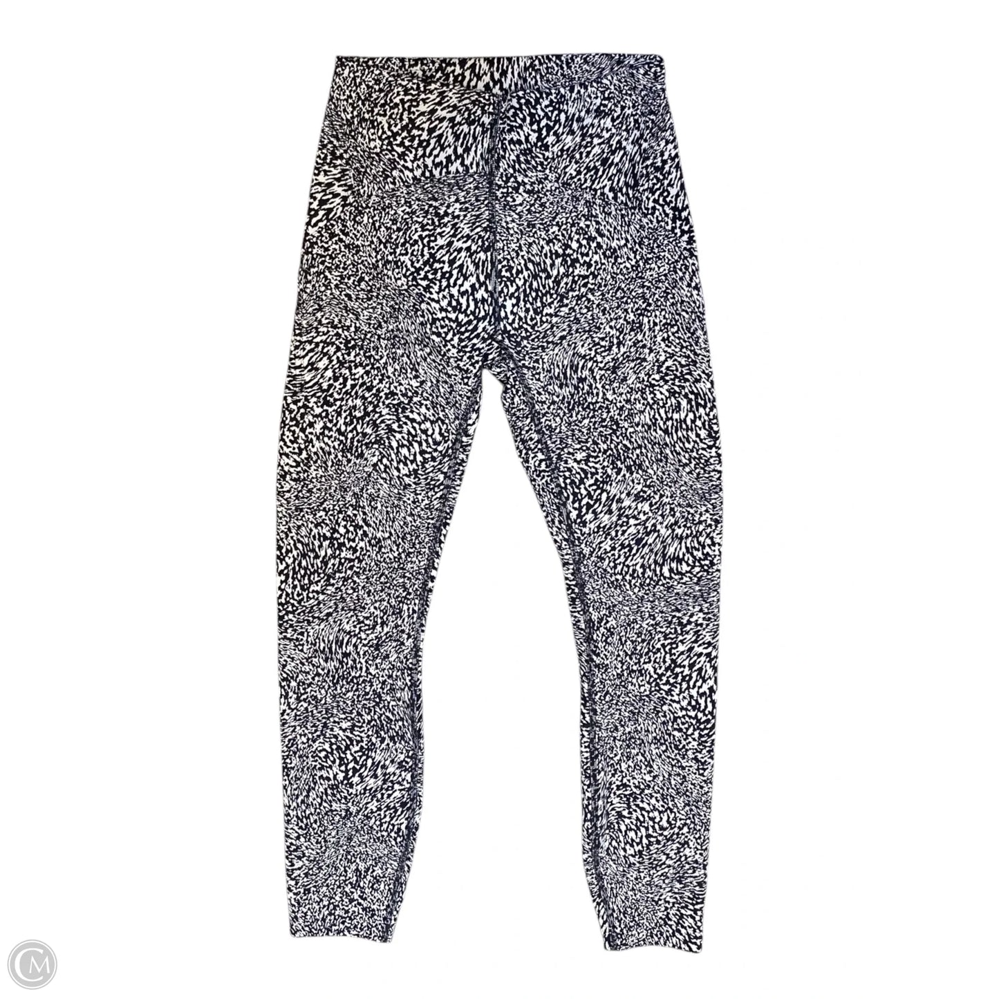 Athletic Leggings By Lululemon In Black & White, Size: 4