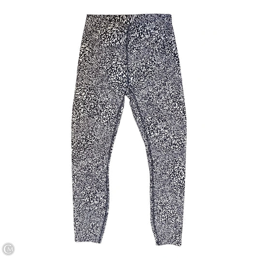 Athletic Leggings By Lululemon In Black & White, Size: 4