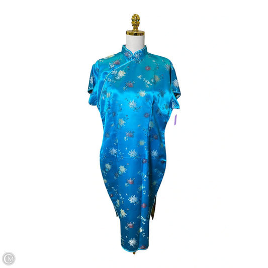 Dress Casual Midi By Clothes Mentor In Multi-colored, Size: L