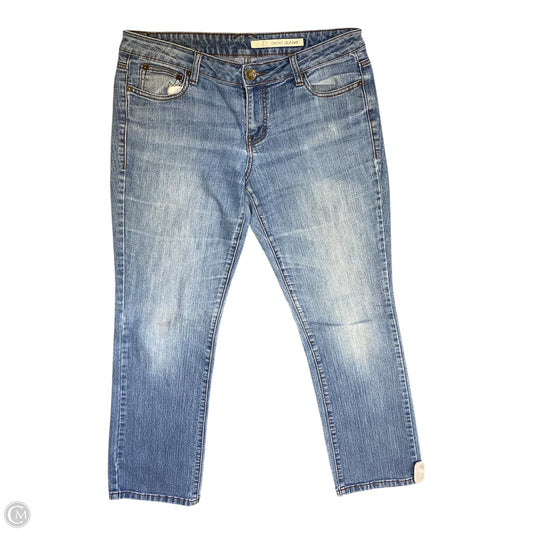 Jeans Straight By Dkny In Blue Denim, Size: 12