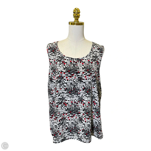 Top Sleeveless By Chicos In Multi-colored, Size: L