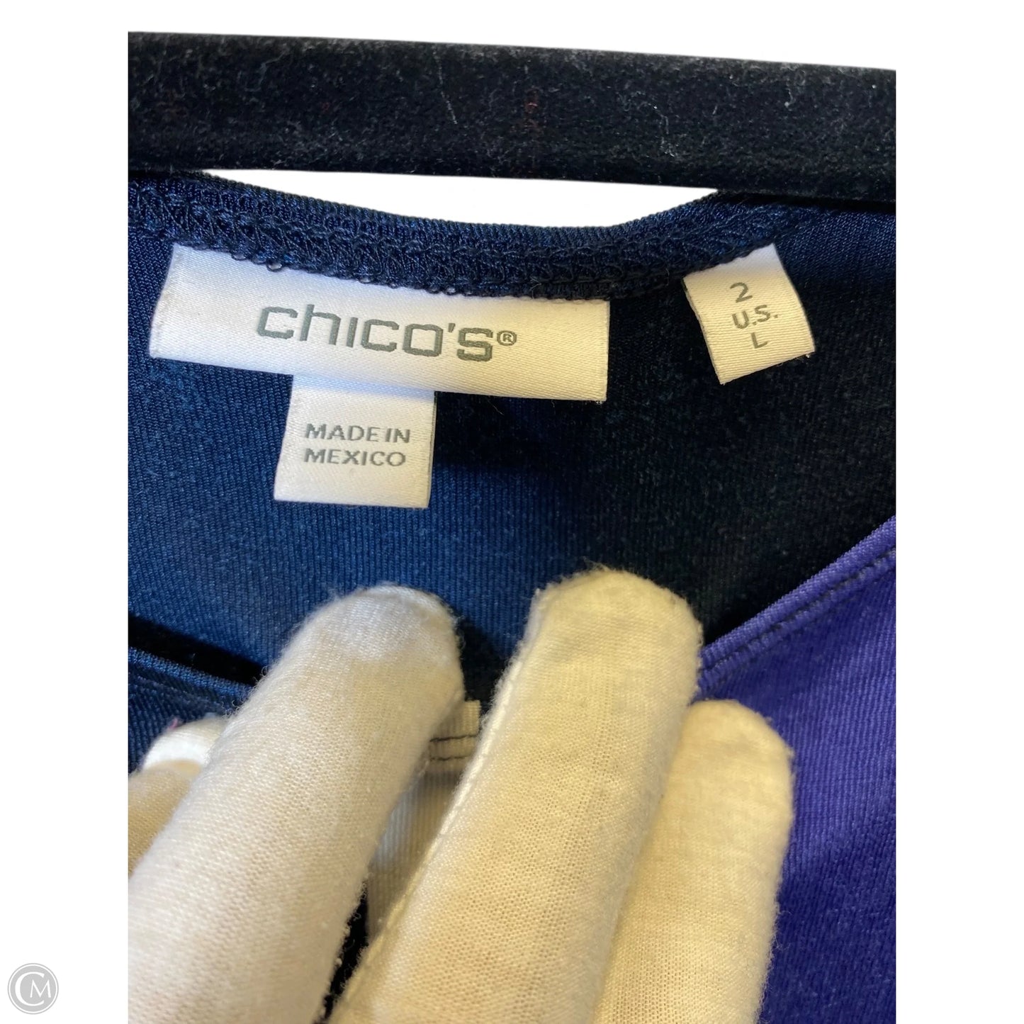 Dress Casual Midi By Chicos In Multi-colored, Size: L